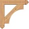 Ekena Millwork Westlake Arts and Crafts Smooth Bracket w/ Offset Brace, Western Red Cedar, 5 1/2"W x 24"D x 24"H BKT0604X24X24WTL03SWR - alternate 2